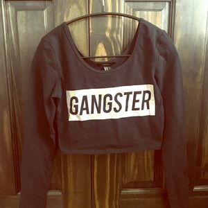 Long sleeve crop top